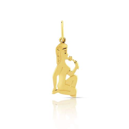 Pendentif zodiaque or 375 jaune vierge