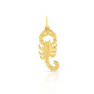 Pendentif zodiaque or 375 jaune scorpion