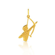 Pendentif zodiaque or 375 jaune sagittaire