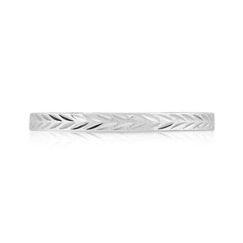 Alliantie in witgoud 375, gefacetteerd, 2 mm