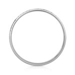 Alliance or blanc 375 facetté sur bord 3 mm - vue 2