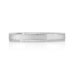 Alliance or blanc 375 facetté sur bord 3 mm - vue 3