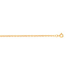 Chaine maille forçat or 375 jaune 45 cm - vue 1