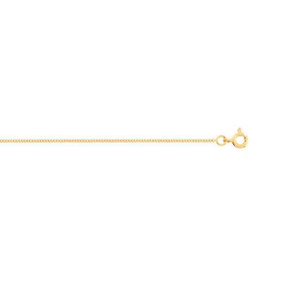 Chaine or 375 jaune maille gourmette 45 cm