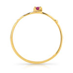 Bague or 375 2 tons rubis - vue 2