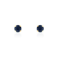 Boucles d'oreilles or 375 jaune saphir