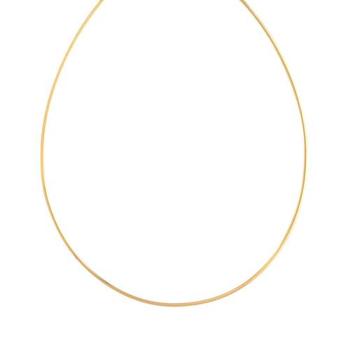 Collier or 375 jaune maille oméga 42 cm