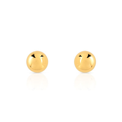 Boucles d oreilles or 375 jaune - vue V1