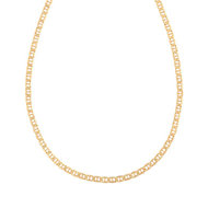 Collier or 375 jaune 50 cm maille marine