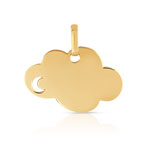 Médaille or 375 jaune nuage - vue 1