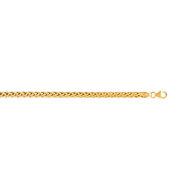 Bracelet or 375 jaune maille palmier 18 cm
