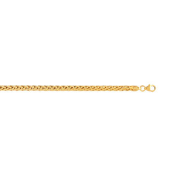 Bracelet or 375 jaune maille palmier 18 cm