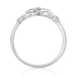 Bague MATY Or 375 blanc Diamants - vue 2