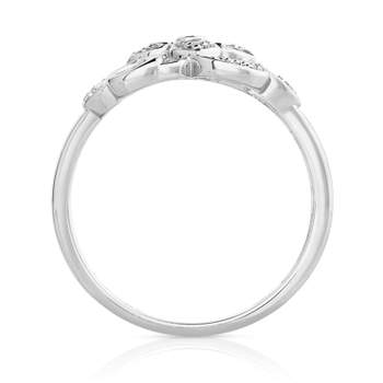 Bague MATY Or 375 blanc Diamants