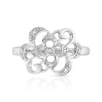Bague MATY Or 375 blanc Diamants