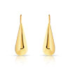 Boucles d'oreilles plaqué or pendants - vue VD1