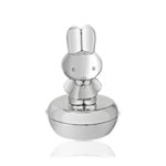 Boîte à dents métal blanchi d'argent lapin - vue 1