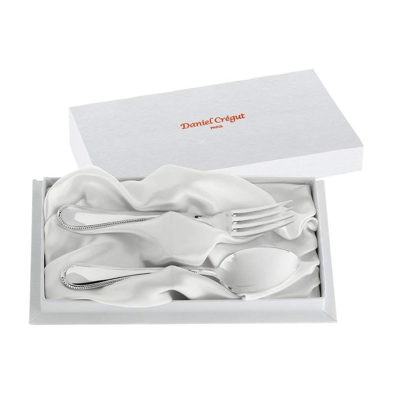 Coffret couverts bébé 2 pièces métal - vue 3
