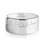 Boîte 'Première Dent' en métal blanchi d'argent - vue D2