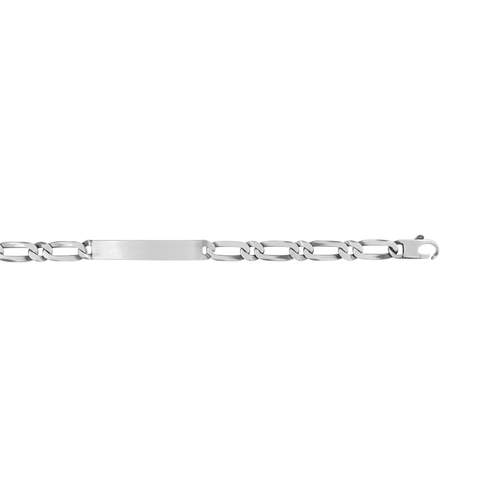 Bracelet identité argent 925 maille cheval personnalisable 21 cm