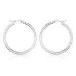 Créoles argent 925 45 mm - vue D1