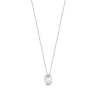 Collier argent 925 perle de culture zirconia