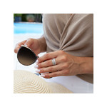 Lot de 3 bagues argent 925 poli anneaux torsadés et perlés - vue porté 2