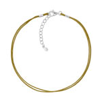 Bracelet argent 925 cordon coton bronze - vue 1