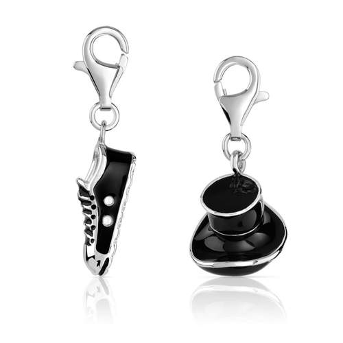 Lot 2 charm's argent 925 émail
