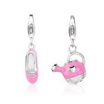 Lot 2 charm's argent 925 émail - vue D1