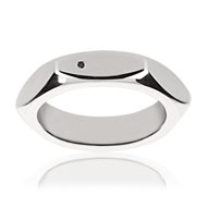 Bague argent 925 diamant