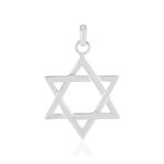 Pendentif étoile de David argent 925 - vue 1