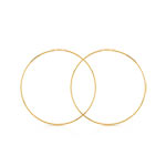 Créoles or 750 jaune 45 mm - vue 1