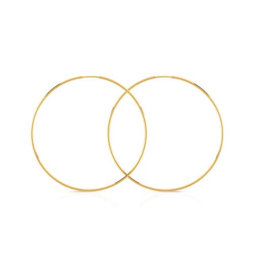 Créoles gold 750 yellow 45 mm