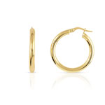 Créoles or 750 jaune 20 mm - vue 1