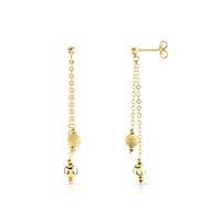 Boucles d'oreilles or 750 jaune