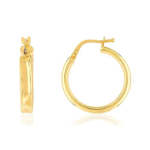 Créoles goud 750 geel 20 mm