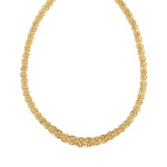 Collier or 750 jaune maille royale - vue 1