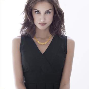 Collier or 750 jaune maille royale