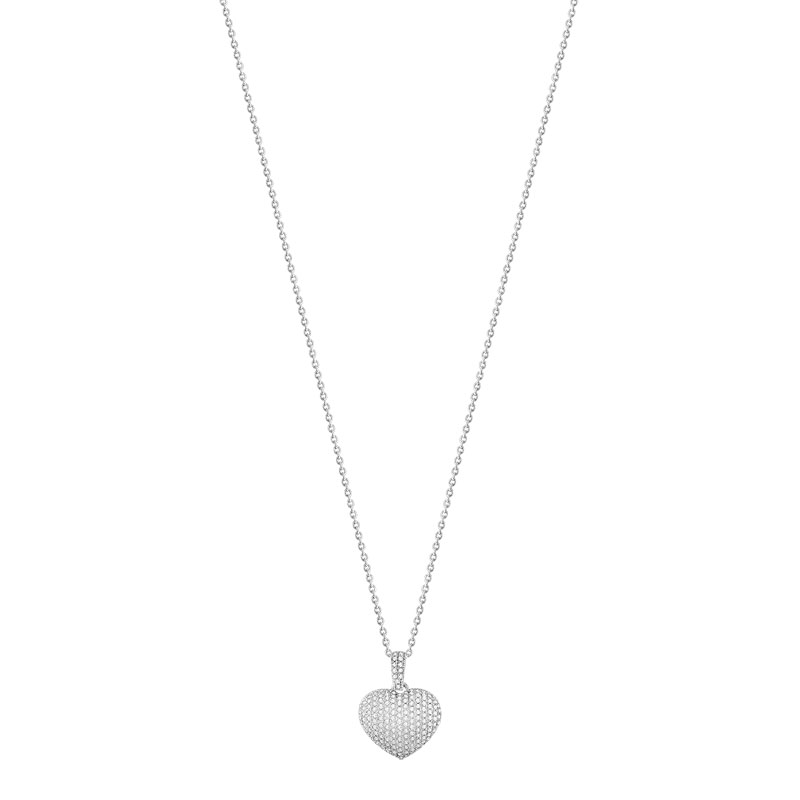 Collier or 750 blanc diamant - vue V1