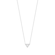 Collier or 750 blanc diamant