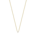 Collier or 750 jaune diamant - vue 1