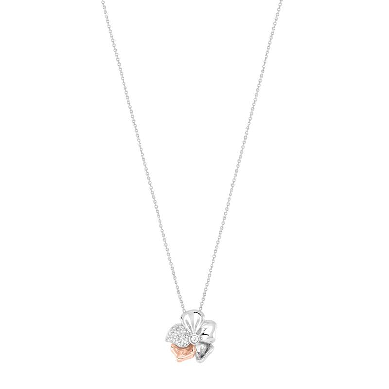 Collier 2 ors 750 diamant - vue 1