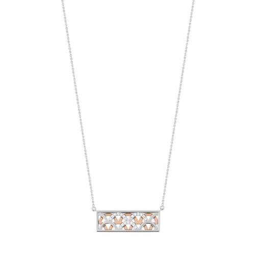 2 gold 750 diamond necklace