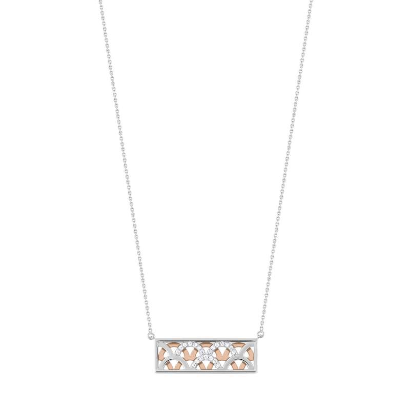 Collier 2 ors 750 diamant - vue 1
