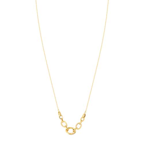 Collier or 750 jaune anneaux 42 cm