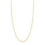 Collier or jaune 750 maille palmier 45 cm - vue 1