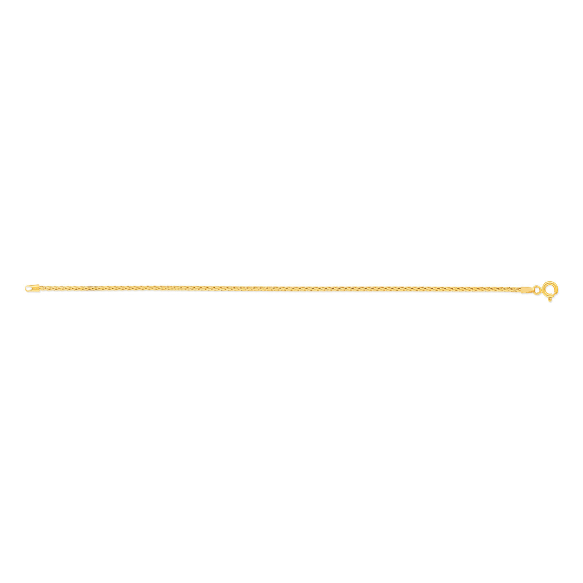 Bracelet or 750 jaune maille palmier 18,5 cm