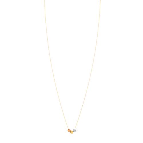 Necklace 3 gold 375 46 cm