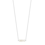 Collier or 375 blanc perle de cutlture